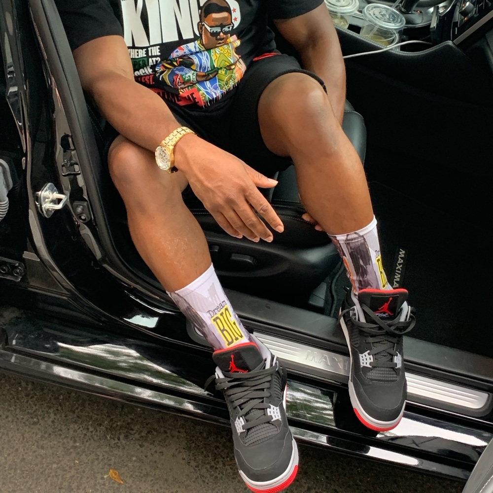 Biggie Dream Big Socks by Spiritual Sports Socks